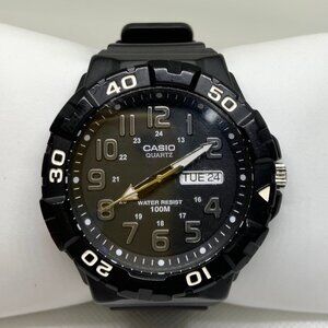 Casio Men's Oversized Dive Style Watch day date black MRW210H 50mm running